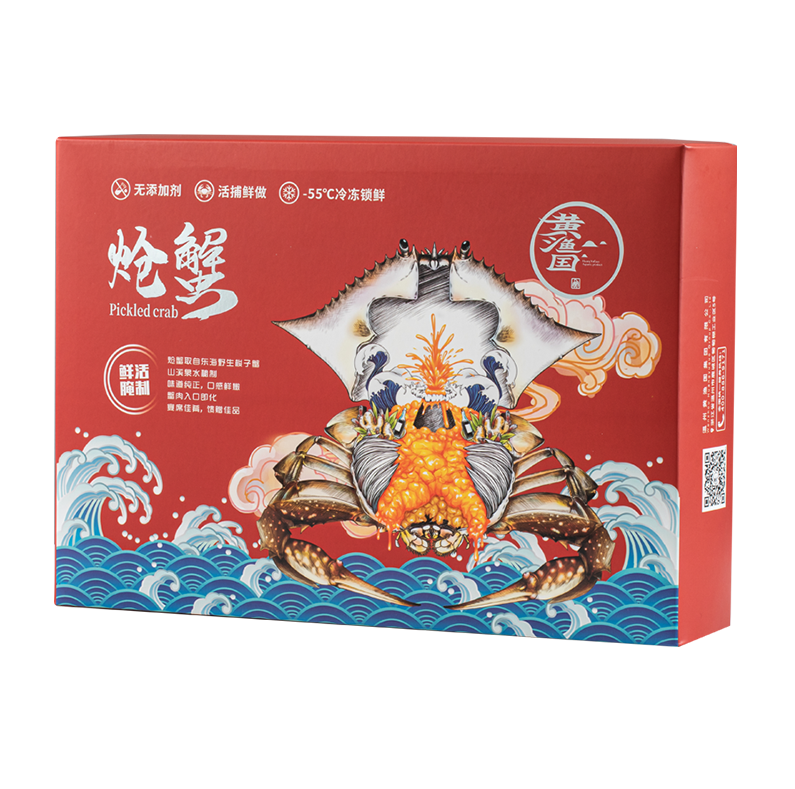 黄渔国系列—红膏炝蟹礼盒